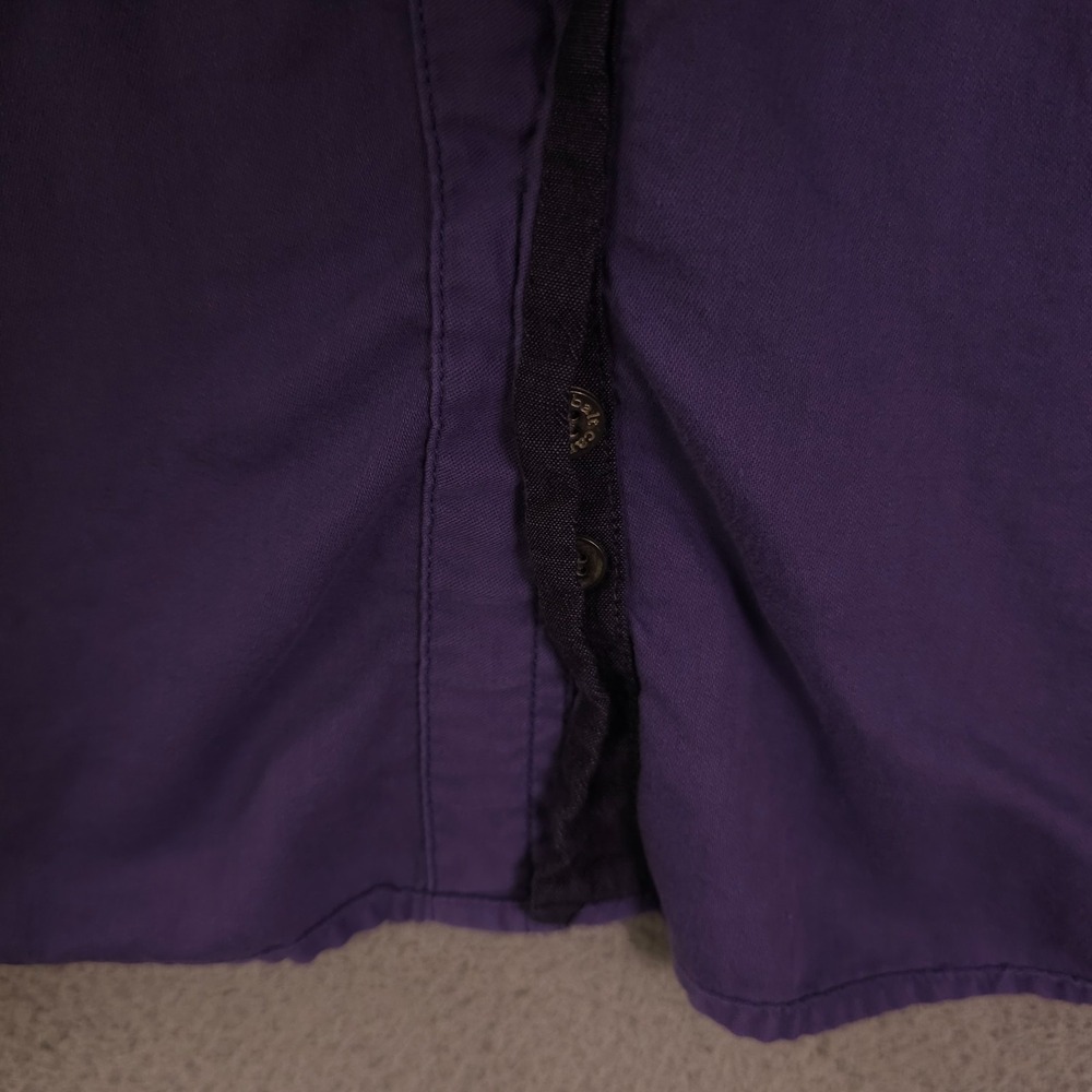 Carbon2Cobalt Shirt Mens XL Purple Long Sleeve Button Up Cotton Casual Preppy - Picture 10 of 10